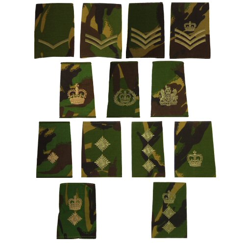 badges of rank british army. British Army Rank Slides