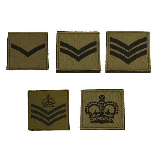 SSGT WO1 WO2 2 x Multicam / MTP Hook and Loop Rank Badges LCPL CPL SGT 