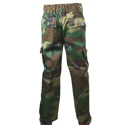 Kids Woodland Camo Combat Trousers