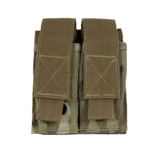 Bulle Multicam MOLLE Double Pistol SMG Pouch