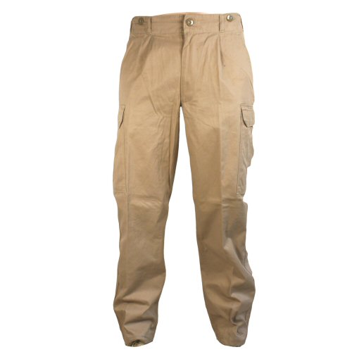 Tan German Naval Fatigue Cargo Trousers