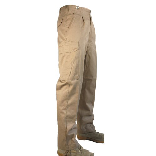 Tan German Naval Fatigue Cargo Trousers